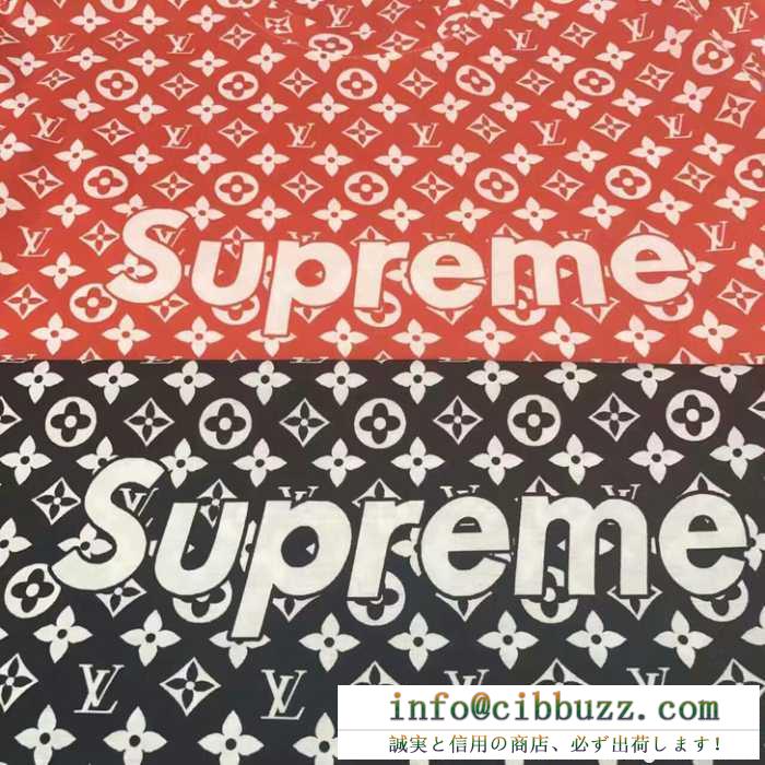 ストレッチ性ある17SS supreme x lv box logo tee シュプリーム supreme軽装になる 半袖tシャツ 2色可選.