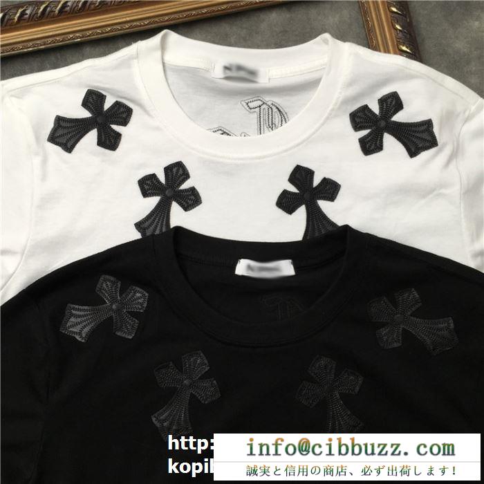 海外の顧客限定先行セール クロムハーツ chrome hearts 半袖tシャツ 2色可選 男女兼用 2019春夏大人気