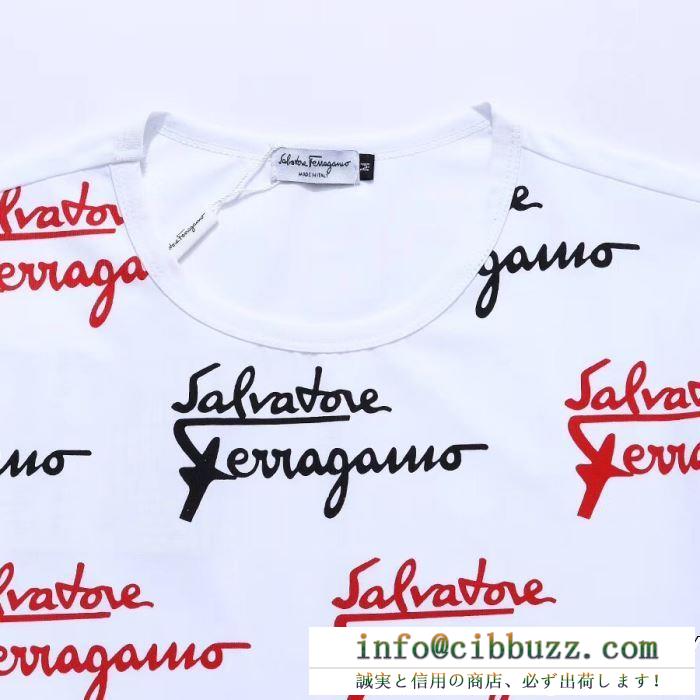 FERRAGAMO サルヴァトーレフェラガモ 半袖tシャツ 3色可選 2019年春夏新作モデル 大注目されてるアイテム