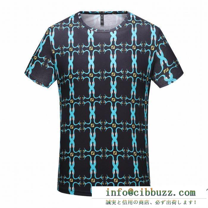FENDI フェンディ 半袖tシャツ 2色可選 今夏も絶対に流行る 一目惚れ必至2019夏季セール