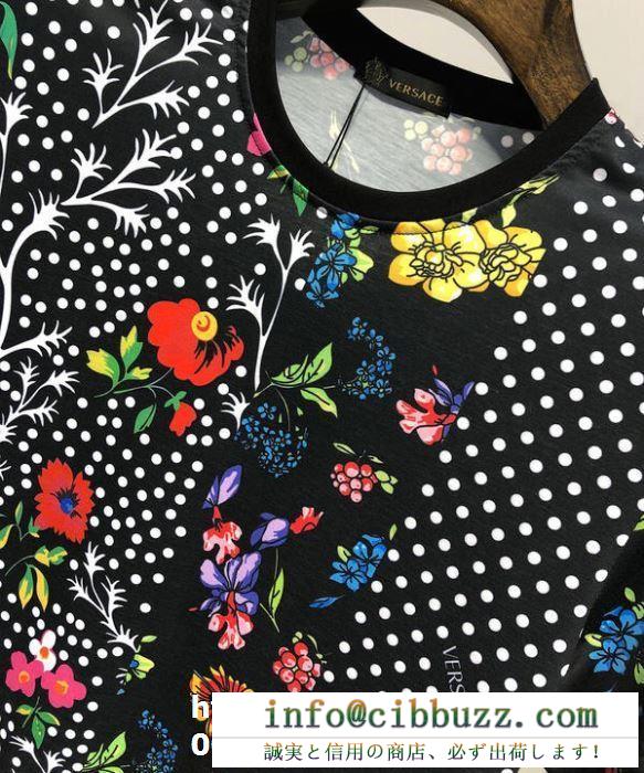 当たり前に取り入れる今夏新作  ヴェルサーチ 定番人気  VERSA 独特の存在感 半袖Tシャツ 2019年春夏の限定コレクション