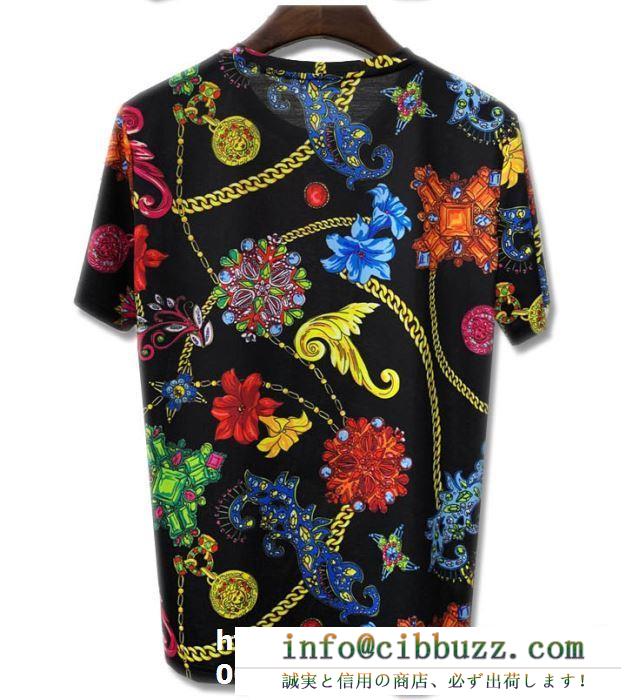 今夏も絶対に流行る ヴェルサーチ高いクオリティ VERSA 高級感のあるデザイン半袖Tシャツ 2019年春夏の限定コレクション