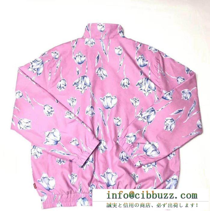 こだわりのコート 19ss floral silk track jacket pant爽やかカジュアル人気 2色可選 柔らかい印象に上質