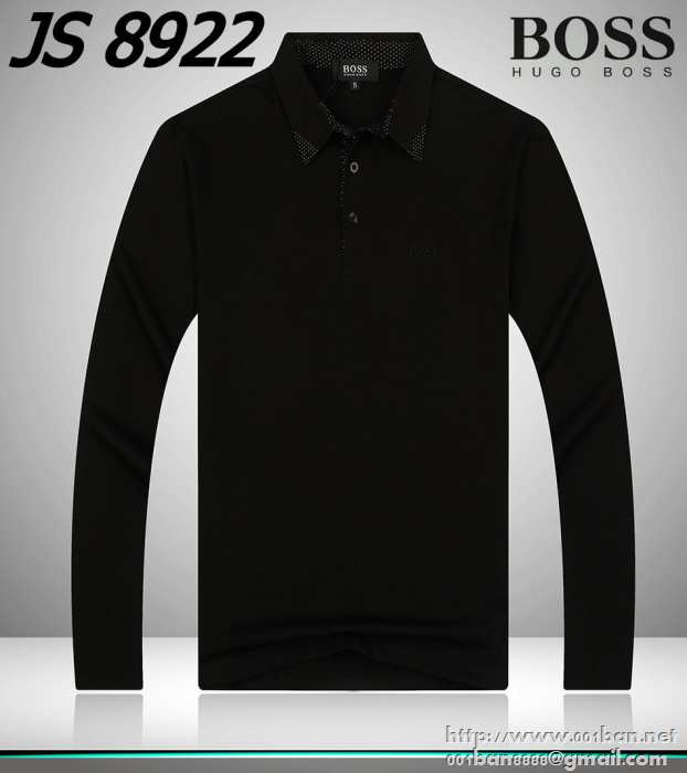 ヒューゴボス hugo boss hb17ss370 ブラックポロシャツ メンズ