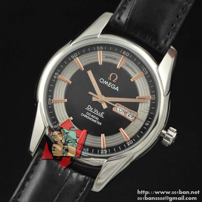 2017大人気美品OMEGA-オメガ腕時計コピーシーマスター偽物黒文字盤日付表示機械式腕時計男女兼用腕時計ウォッチ