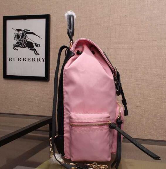 可愛くて実用 burberry バーバリーバッグレディースリュックサック旅行通勤通学収納力抜群ピンク