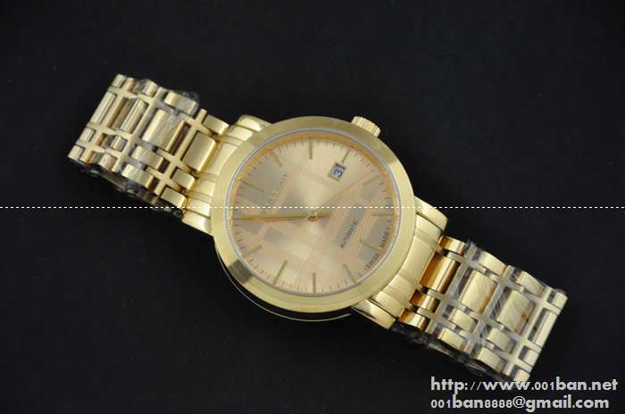 最安値品質保証BURBERRY バーバリー 時計偽物 腕時計bu9033 メンズ ゴールド機械式ウォッチ