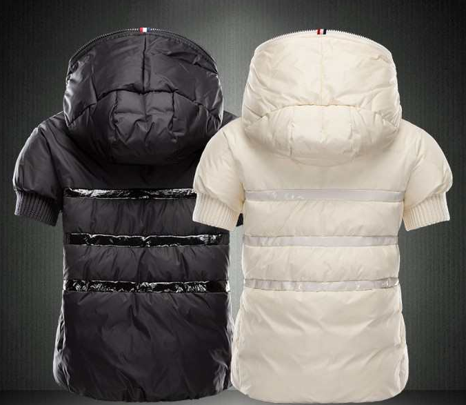 大特価！モンクレール ダウン 偽物moncler women full zip fixed hood short sleeve down jacket ホワイト、ブラック.