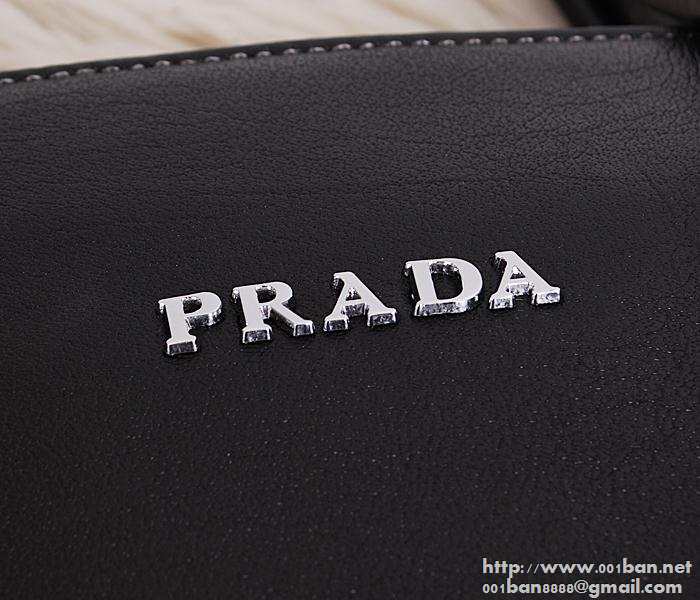お買得 prada プラダ偽物 メンズバッグトートバッグ 手持ち&ショルダー掛けバッグ レザー本革 ブラック ビジネス用バッグ