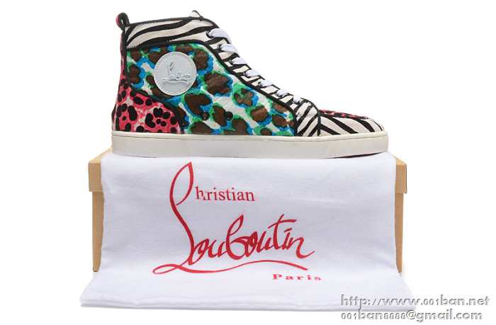 激安販売中上質Christian louboutinクリスチャンルブタン スニーカー コピー シューズ レオパード カラフル コピー メンズ 靴
