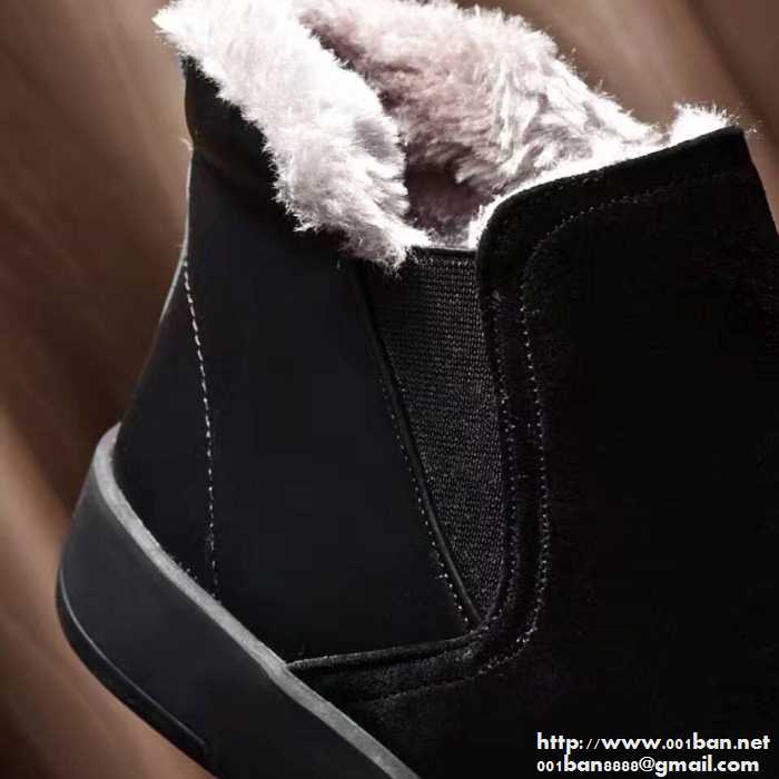 プラダ ブーツ メンズ prada スニーカー ハイトップシューズ クレープ ダークブルー、ブラック2色可選.