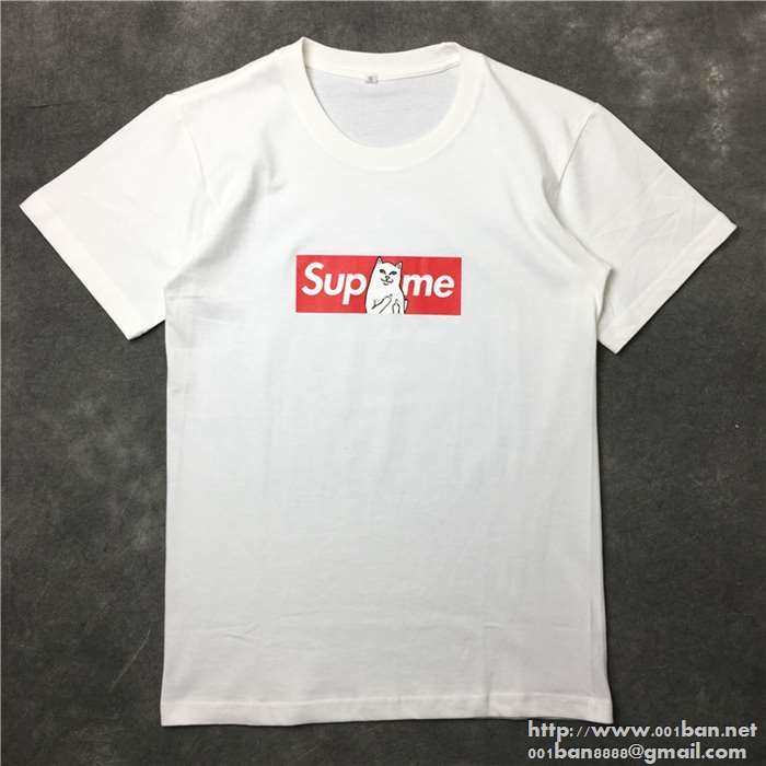 シュプリーム tシャツ box logo supreme ボックスロゴ 半袖tシャツ クールネック 黒、白2色可選 男女兼用.