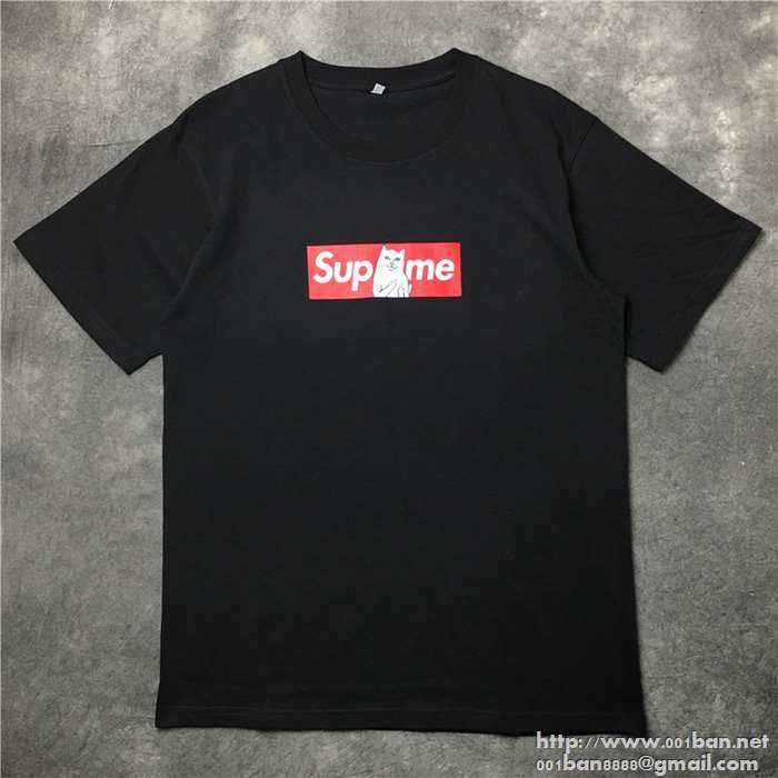 シュプリーム tシャツ box logo supreme ボックスロゴ 半袖tシャツ クールネック 黒、白2色可選 男女兼用.