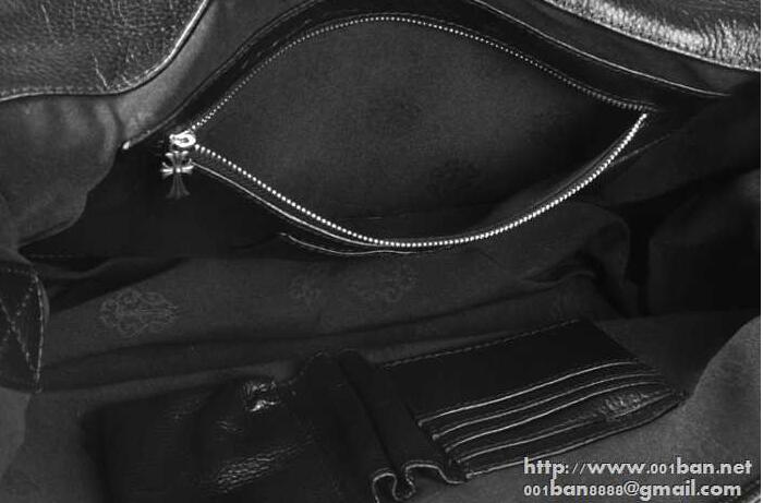 大容量Chrome heartsクロムハーツ偽物【shoulder bag-tiny】 レザー ショルダーバッグ メンズ ブラック