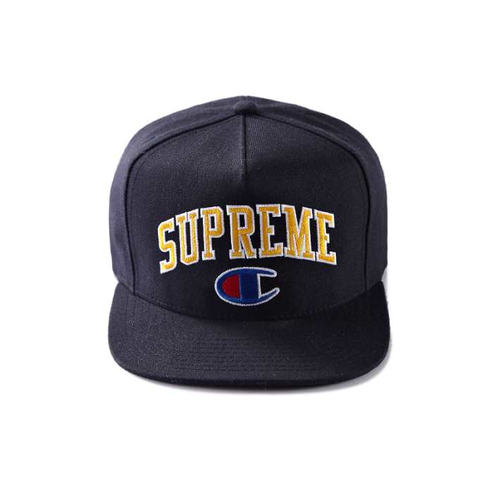 SUPREME偽物シュプリーム×チャンピオン 5-panel cap帽子 キャップ ロゴ付き ベースボールキャップ 迷彩 ホワイト グレー 5色