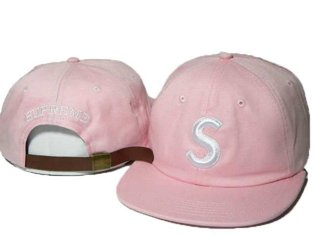 SUPREMEシュプリーム通販キャップ ｓロゴ付き ベースボール帽子 ブラック ホワイト グレー ピンク オレンジ 5色