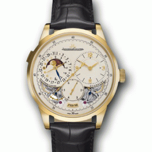 ちょっとしたデザイン性ジャガールクルト 時計逸品 デュオメトル Q6040420 カンティエーム ルネール男性用
