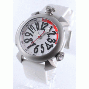 個性派ガガミラノ 時計ダイビング48mm 大人気限定販売 5040.3 チタン オートマチック ラバー ホワイト