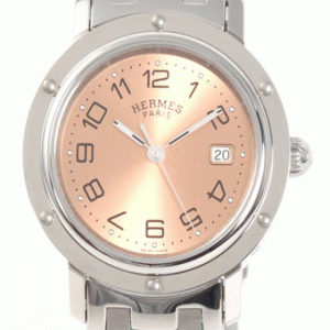 高級感漂うエルメス クリッパー 時計コピープッシュ式バックル CL6.410.431/3831 ピンクデザインの美しさ上品