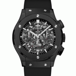 個性溢れる腕時計ウブロ クラシックフュージョン 525.CM.0170.RX アエロフュージョン クロノグラフ ブラック マジック黒時計