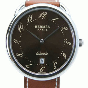 腕時計が素敵エルメス定番 コピー AR4.810.435/VBA1 アルソー レザー ブラウン メンズビジネス
