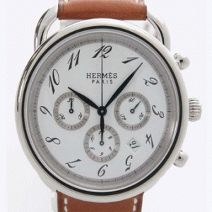 一押し高級品エルメス 時計  AR4.910.130/VBA 定番新品マチック クロノグラフ ブラウン/ホワイト