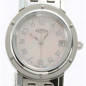 エルメス 入手困難クリッパー 時計コピー CL4.210.214/3796 ナクレ ピンクシェル レディース最高品質