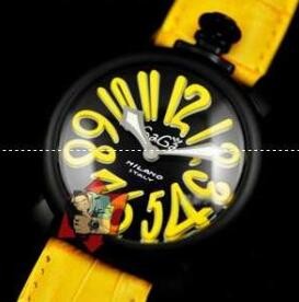 数字表示のGaGa Milano、ガガミラノ コピー 時計の黄色いレディースウォッチ...