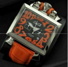 高級感溢れる ガガミラノ腕時計 GaGaMILANO  日本製クオーツ　5針 男性用腕時計 グリーン