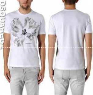 プチプラファッション通販　DSQUARED2　ディースクエアード　メンズ　半袖Tシャツ　アイリスプリント　3色可選.