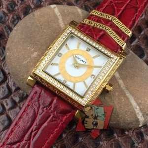 ダイヤ付き時計ケース 4色可選 2017春夏 サイズ豊富 ヴェルサーチ VERSACE 女性用腕時計
