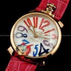 ガガミラノ 時計 コピー　Gagamilano manuale　マヌアーレ　腕時計　ゴールデン/レッド