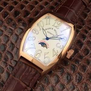 フランクミュラーメンズ 腕時計 FRANCK MULLER カサブランカ 時計 革ベルト 15-438