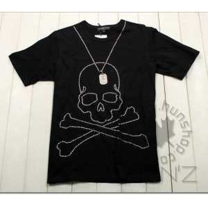 マスターマインド tシャツ MASTERMIND JAPAN コラボ　半袖Tシャツ BLACK