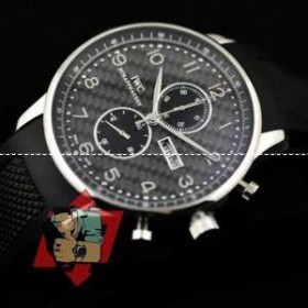 黒文字盤日付表示インターナショナルウォッチ カン 腕時計IWCコピー　ブラック　男性用ウォッチ