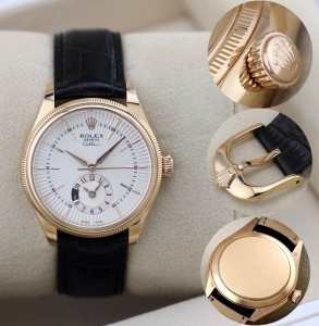 赤字超特価正規品完売品！ROLEXロレックス時計コピー メンズ高級腕時計ゴルードレザー機械式腕時計