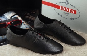 最高ランキングPRADA プラダ 靴　コピー　スニーカー　メンズ　ビジネス用シューズ　レザー　ブラック　男性靴