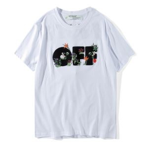 ビューティー 白Ｔシャツ OFF-WHITE  Ｔシャツ通販 コピー 快適 ゆったり オフホワイト 半袖Tシャツ メンズ　男性　夏のトップス
