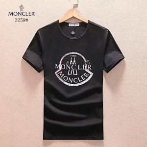 2018新作MONCLERモンクレールｔシャツコピーのメンズ半袖クルーネックTシャツ　ブラック、ホワイト、パープル3色