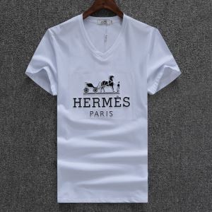 『18夏トレンド』エルメス Ｔシャツ メンズ　新作 HERMES コピー 抜群な新鮮度 トップス 黒 白 男性服