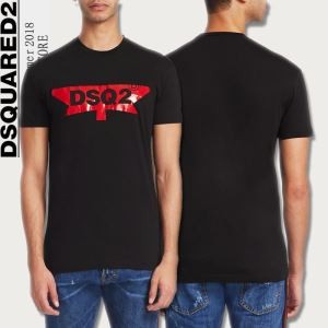 最注目！DSQUARED2コピー ディースクエアード ロゴ プリント Tシャツ メンズ　DSQ2 綿 快適 修身