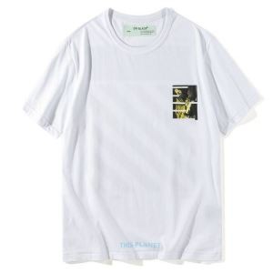 HOT人気セールOFF-WHITEオフホワイトＴシャツ格安最新入荷メンズクルーネック半袖Tシャツ