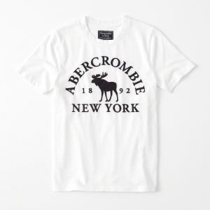 アバクロンビー&フィッチ Abercrombie & Fitch 半袖Tシャツ 3色可選 18ＡＷ美品 超希少商品