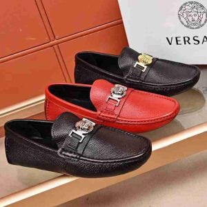 今季セール！ヴェルサーチ 靴 コピー 品VERSACE人気 最新2018AWコレクション 限定セール 赤色 ブラック