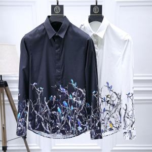 【秋冬】2018最新！Dolce&Gabbana 素敵なシャツ 新作 ドルガバ シャツ メンズ コピーカジュアル 長袖 ホワイト ブラック