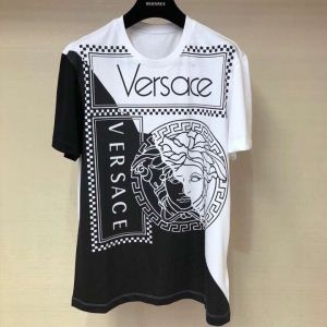 VERSACE ヴェルサーチ 半袖Tシャツ 2色可選 高級感のあるデザイン 春夏季節限定