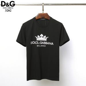 DOLCE＆GABBANA メンズ Tシャツ コットン ホワイト ロゴプリント404...