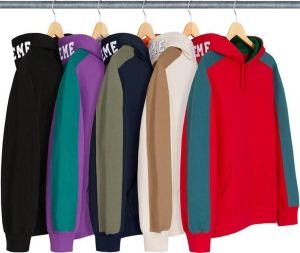 Supreme シュプリーム Paneled Hooded Sweatshirt AW 18 WEEK 1139405816シュプリーム コピー立体感５色展開