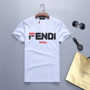 夏季最新アイテム FENDI フェンディ半袖Tシャツ 2色可選 人気モデルの2019...