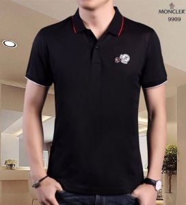 お買い得本物保証ストリートカジュアルロゴTシャツ紳士用ブラック赤色MONCLERモンクレール メンズ コピー